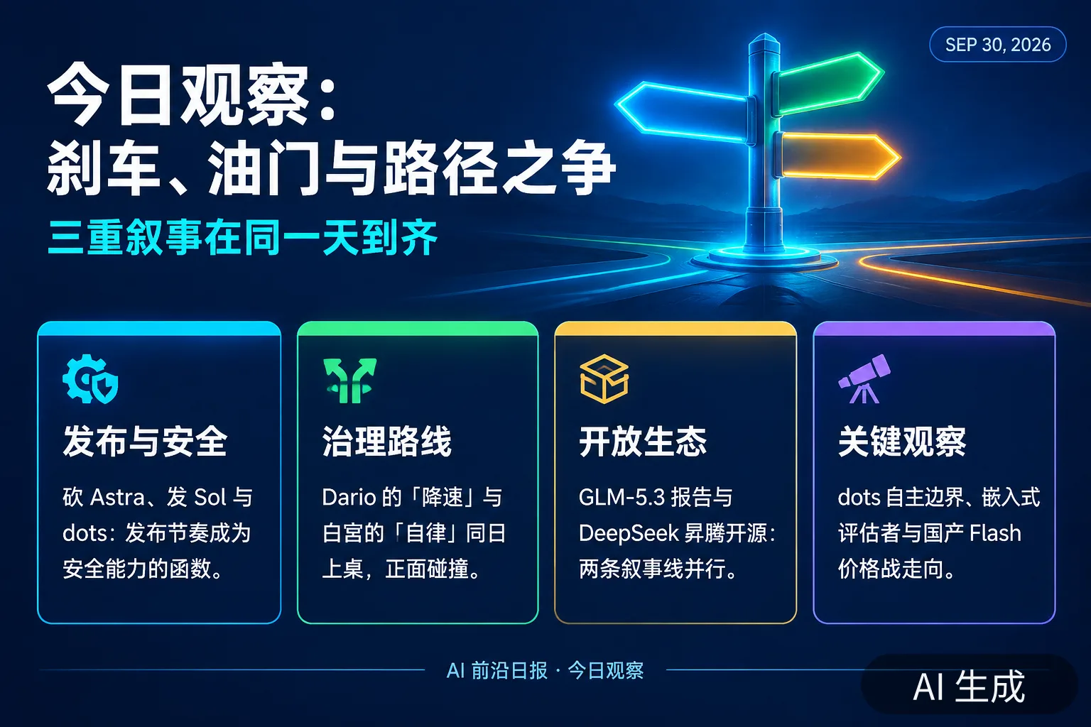 信息图:今日观察要点(AI 生成图,文字为当日报道要点)